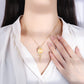 Hot sale new arrive Gold plated Pearl fashion with crystal Pendant necklace and rarring for Women's gift necklace 14mm